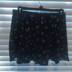 Kids navy anchor skirt